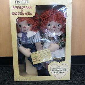 Dakin Raggedy Ann & Andy Limited Edition The Georgene Dolls Circa 1940’s